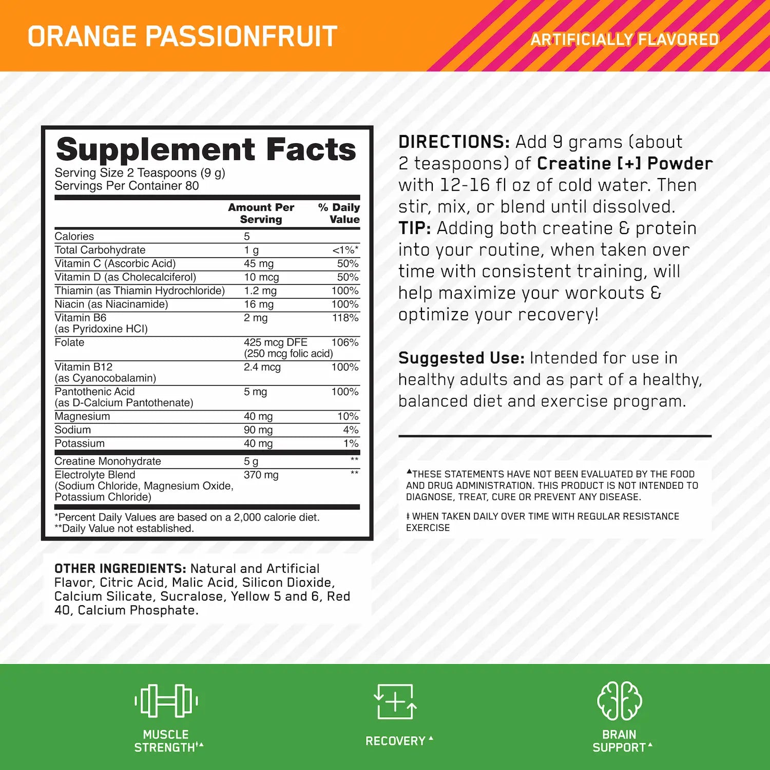 Creatine+ Optimum Nutrition - Imagen 3
