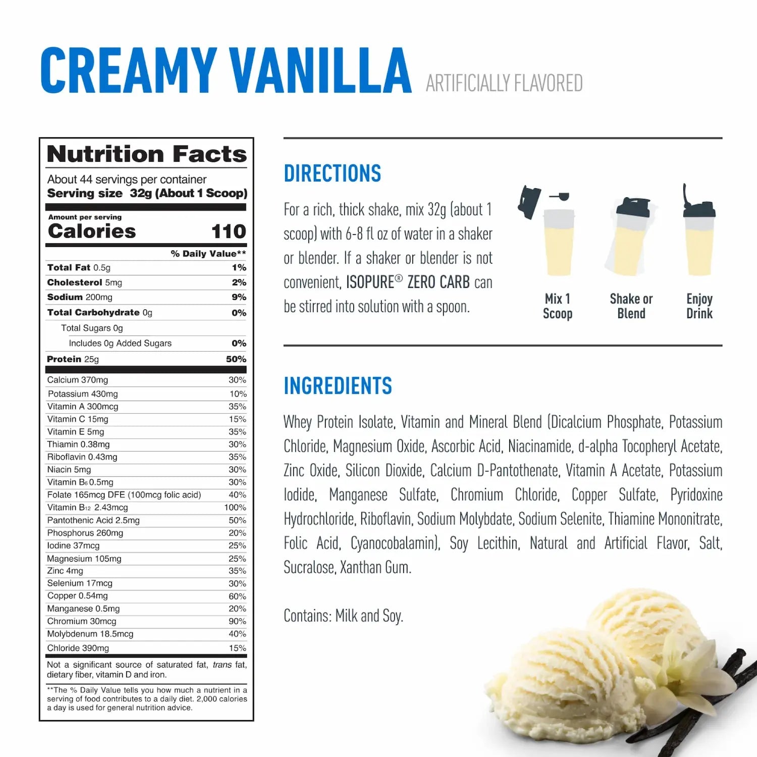 Isopure Zero Low Carb Isopure Company - Imagen 2