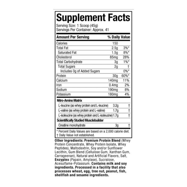 Alternative view of Nitrotech Whey Protein Muscletech