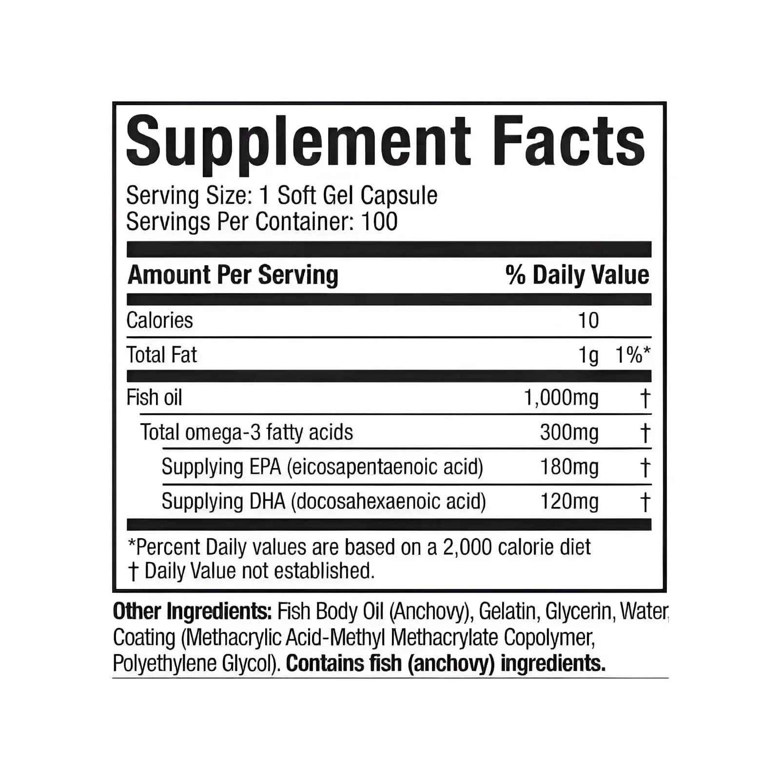 Platinum 100% Fish Oil Omega 3 Muscletech - Imagen 2