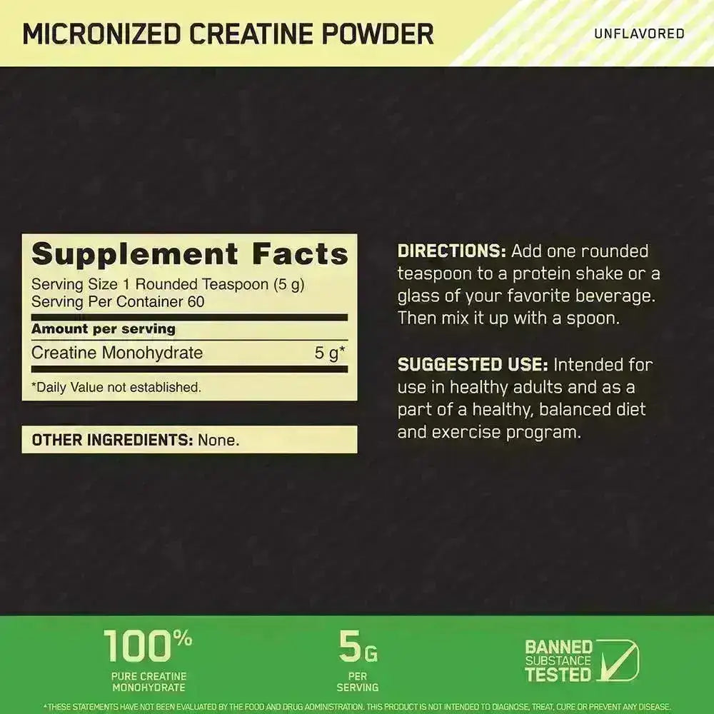Creatine Powder Micronized Optimum Nutrition - Imagen 2
